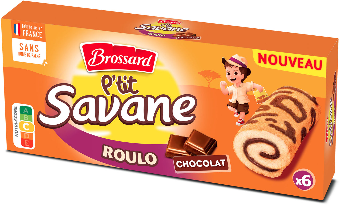 BROSSARD PTIT SAVANE ROULO CHOCO 150 G