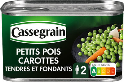 CASSEGRAIN Petits pois tendres et fondants  400G