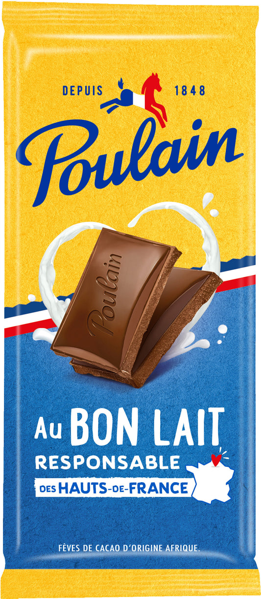 POULAIN Tablette de chocolat au lait 95G  