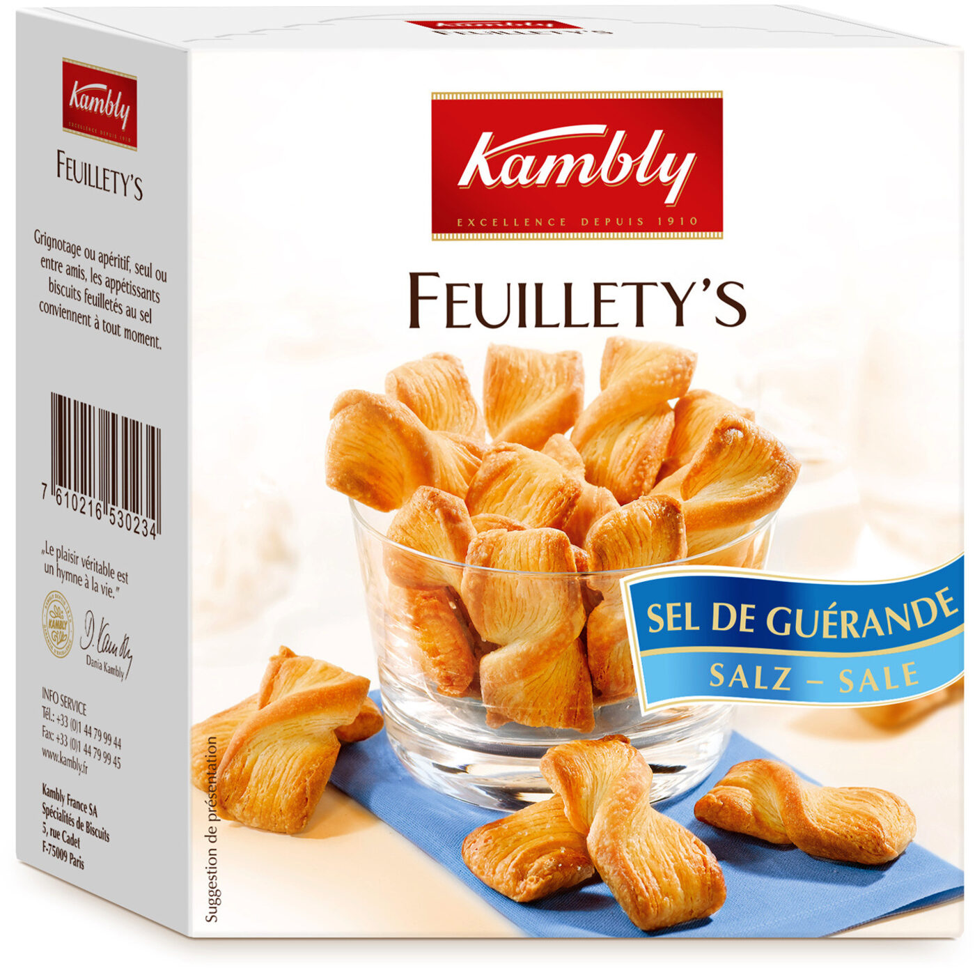 KAMBLY Feuillety’s Sel de Guérande 80g 