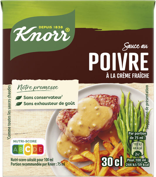 KNORR SAUCE POIVRE 30CL.