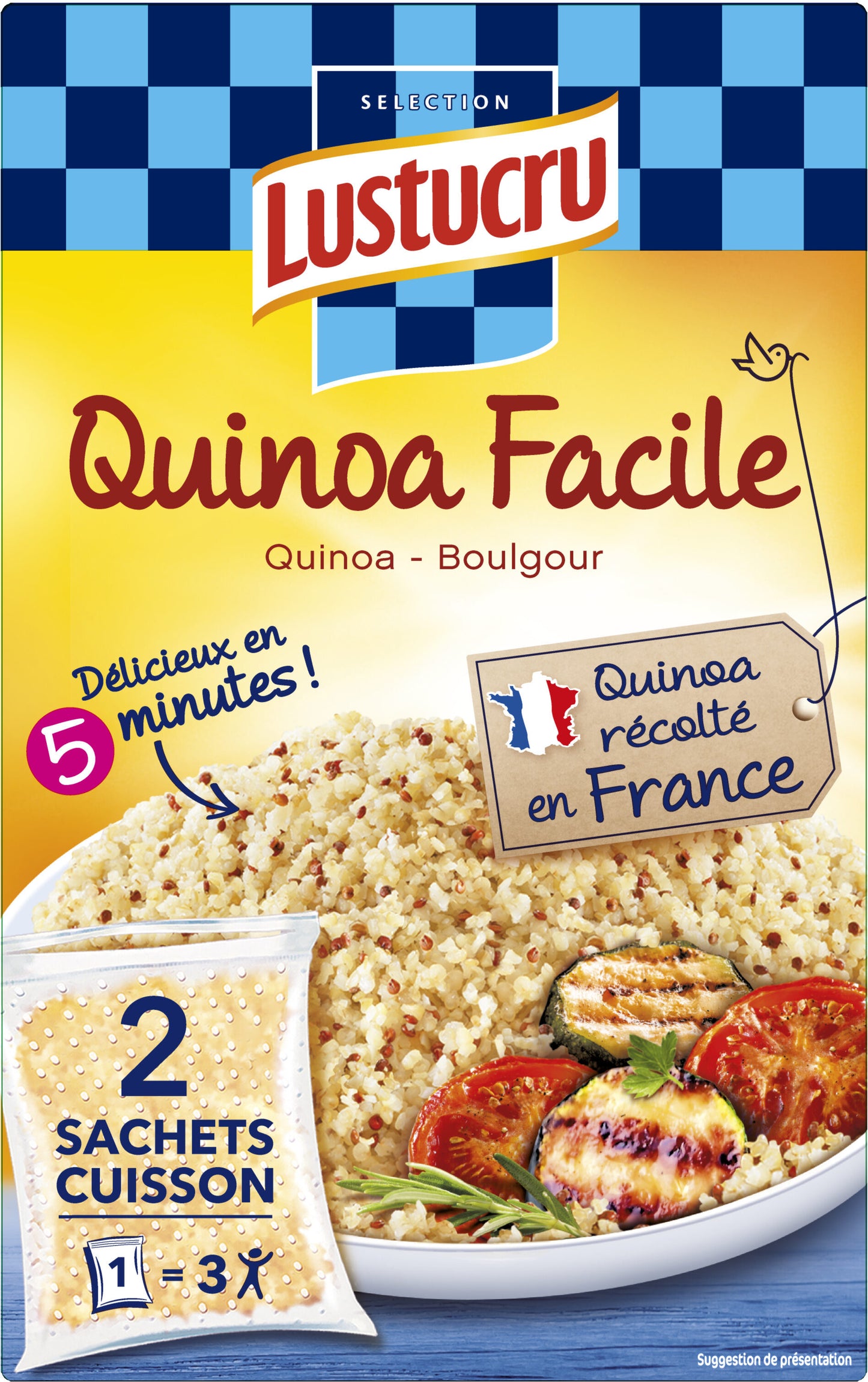 LUSTUCRU QUINOA FACILE BOULGOUR + QUINOA  300 G