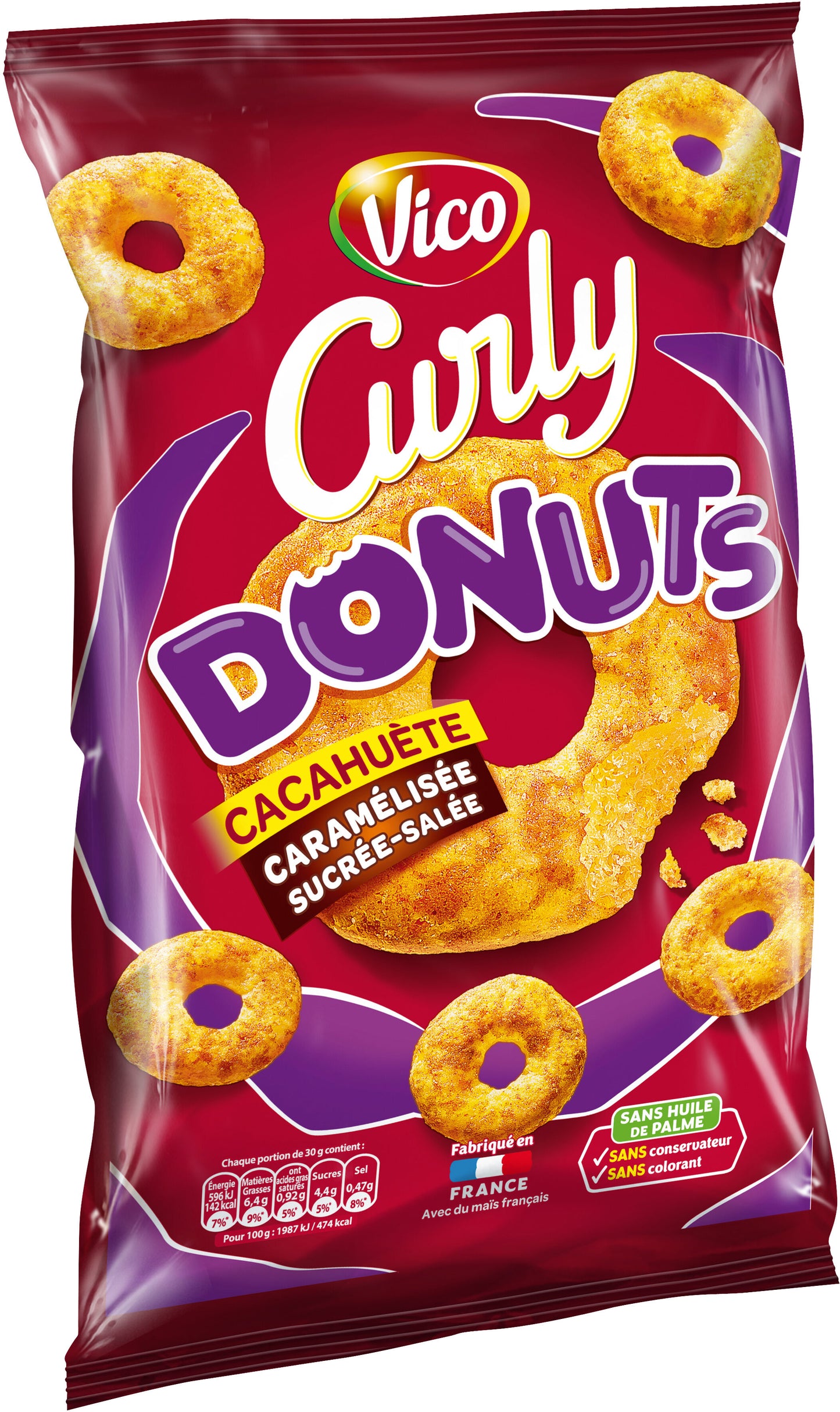 VICO CURLY DONUTS CACAHUETES 100 G