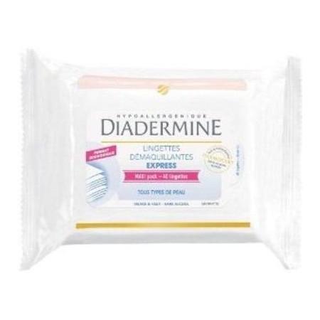 DIADERMINE LINGETTE DEMAQUILLANTE 40 UNITÉS - épicerie les 3 gourmets cremes-et-soins