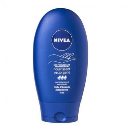 NIVEA CREME MAIN NOURRISSANT HUILE D'AMANDE 75 ML - épicerie les 3 gourmets cremes-et-soins