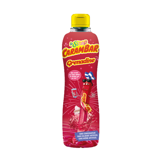 Sirop grenadine CARAMBAR la bouteille de 75cL