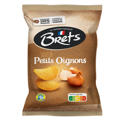 BRET'S Chips Saveur Petits Oignons 125g