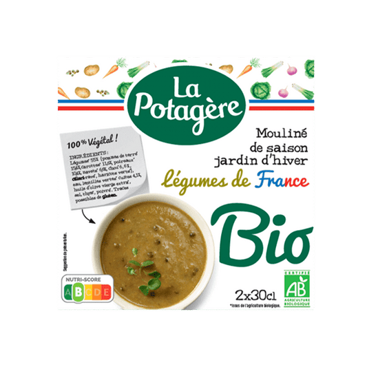 LA POTAGERE Mouliné de saison bio jardin d'hiver légumes de France 2x30cl