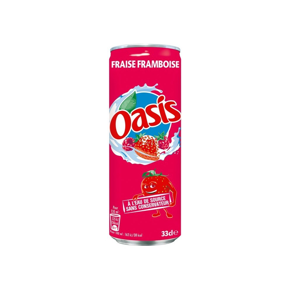 oasis fraise framboise 33cl