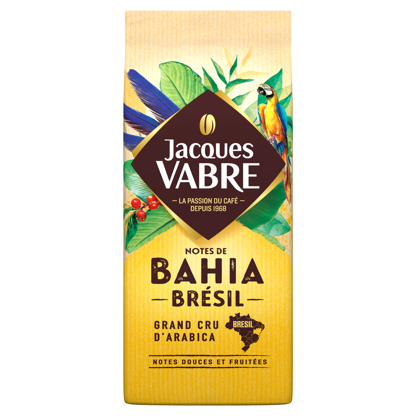 JACQUES VABRE Café moulu notes de bahia Brésil 250g