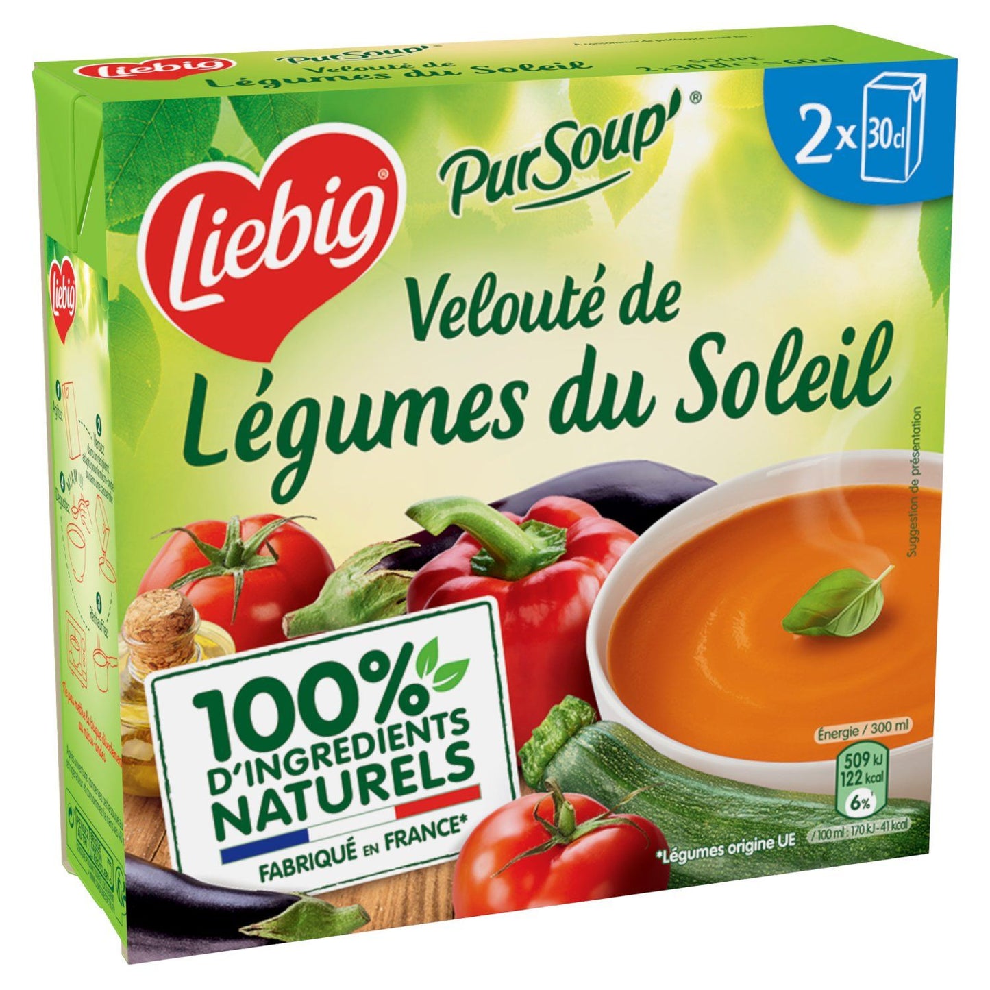 LIEBIG Pursoup' velouté de légumes du soleil 2x30cl