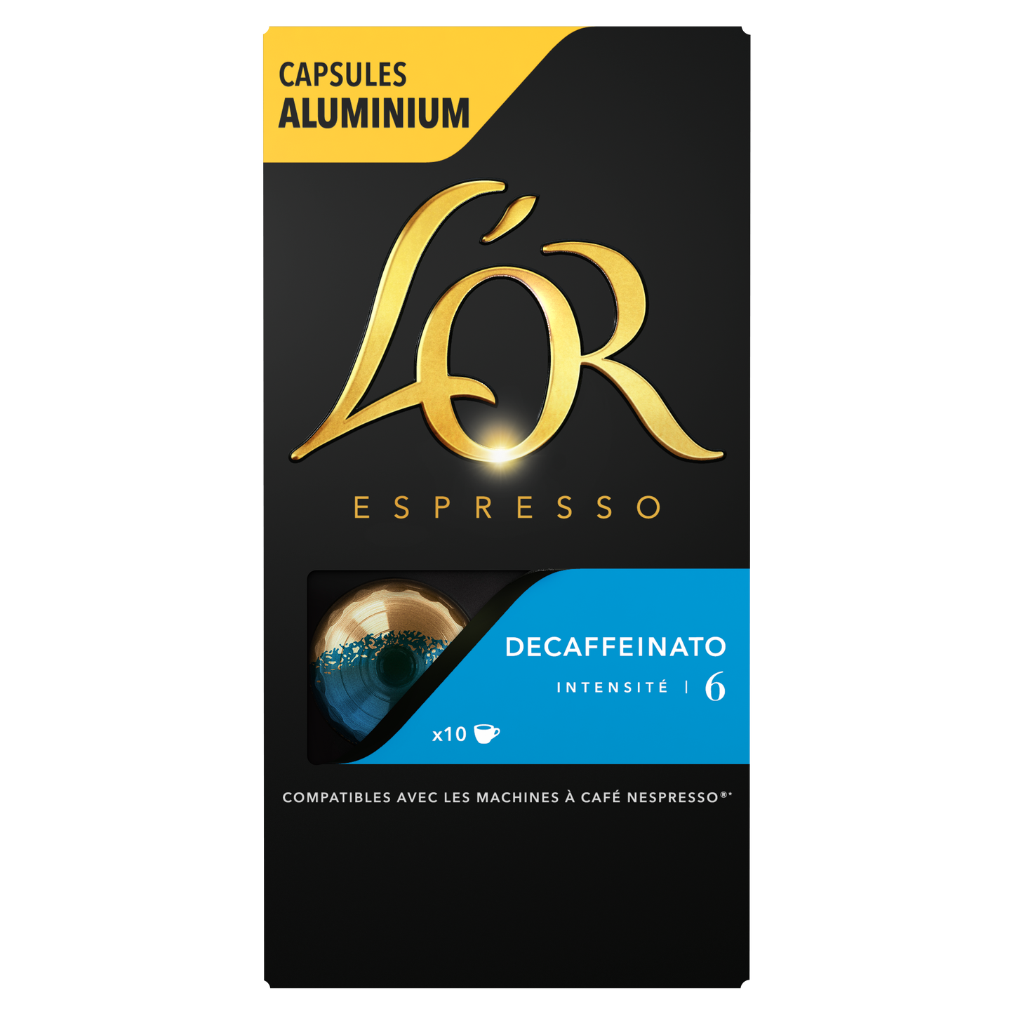 L'OR Capsules de café décaféiné compatibles Nespresso 10 capsules 52g