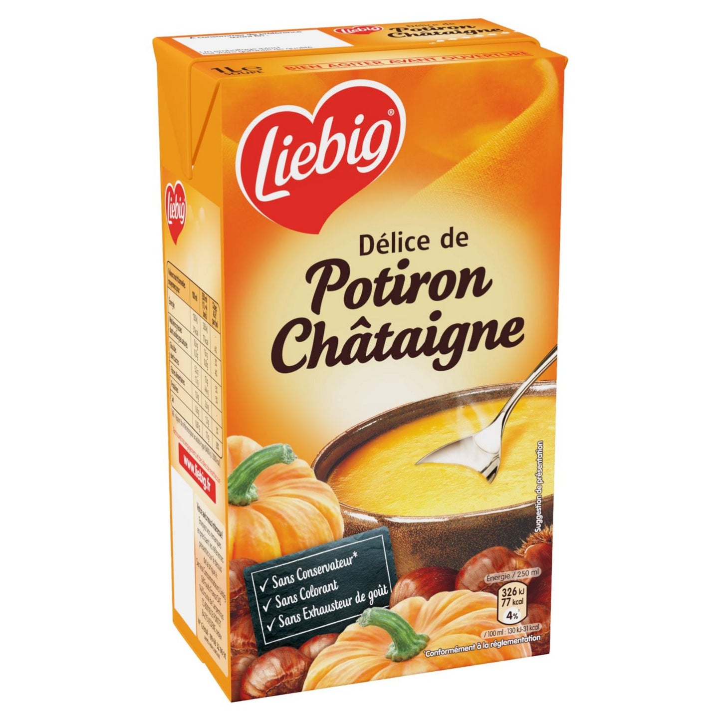 LIEBIG Pursoup' Soupe potiron châtaigne LIEBIG 1 L