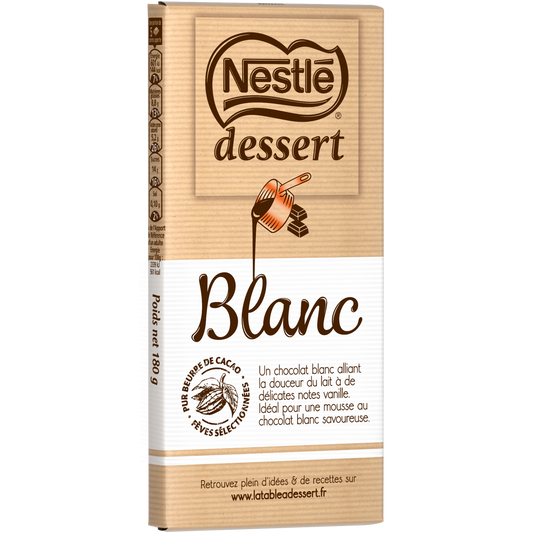 NESTLÉ dessert CHOCOLAT BLANC 170 G