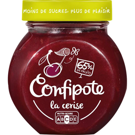 Grossiste Confitures allégée cerises 350g - CONFIPOTE Materne