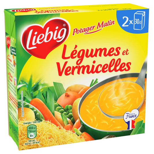 LIEBIG Pastasoup' Légumes et vermicelles2X30CL