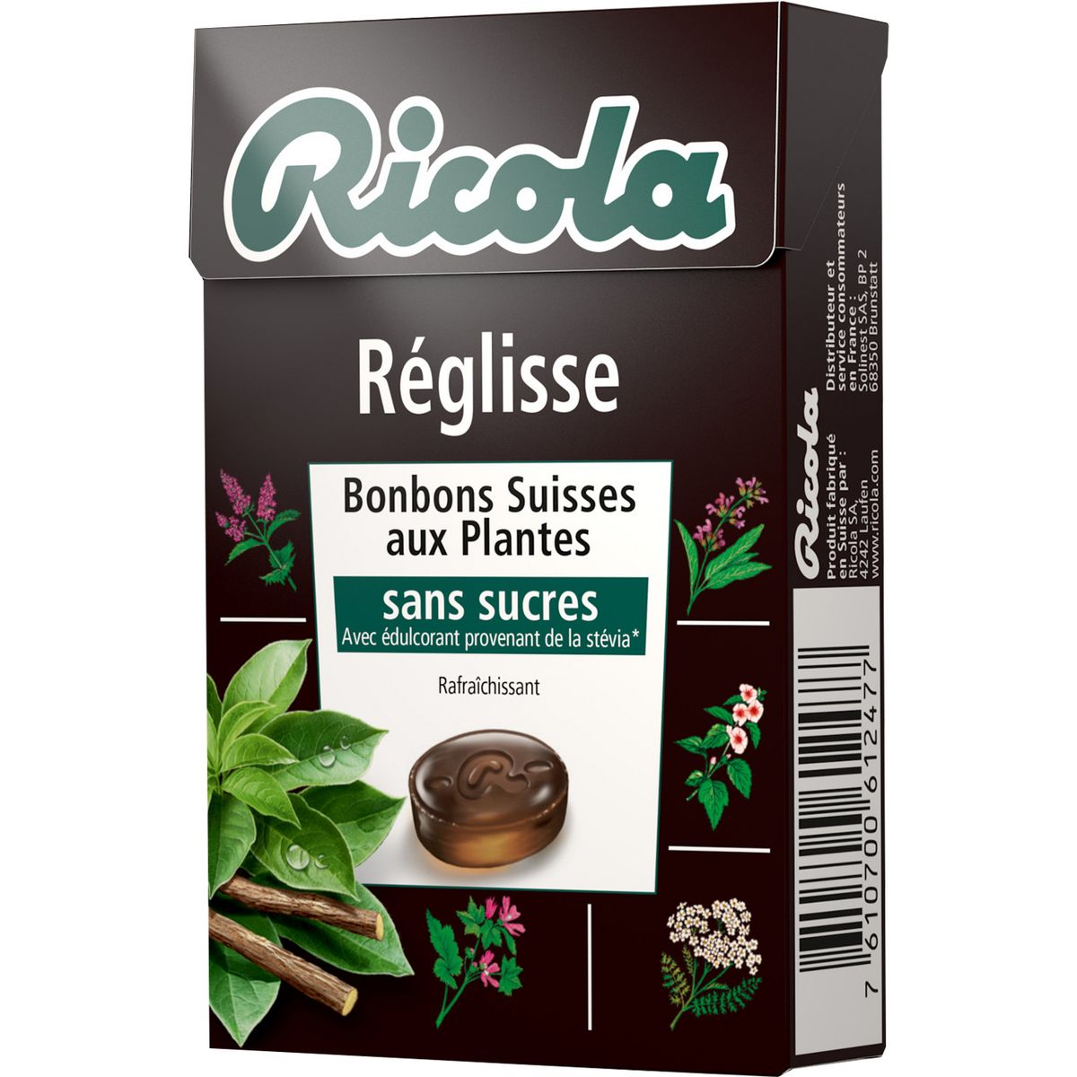 RICOLA REGLISSE 50G - épicerie les 3 gourmets bonbons