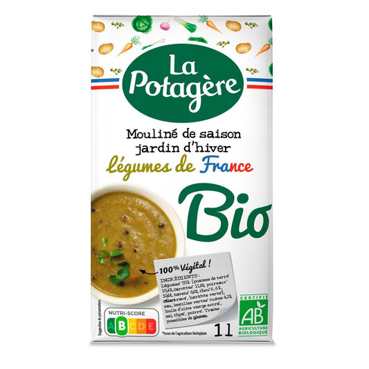 LA POTAGERE Mouliné de saison bio jardin d'hiver légumes de France 1l